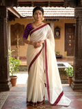 Kerala Cotton Kattikara Saree