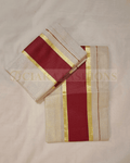 Kerala Tissue Single Set Mundu 2.8 Mtr