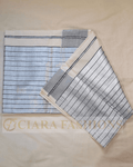KERALA TRADITIONAL COTTON SAREE WITH SILVER KASAVU BORDER