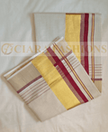 KERALA TISSUE SAREE WITH FANCY LINES