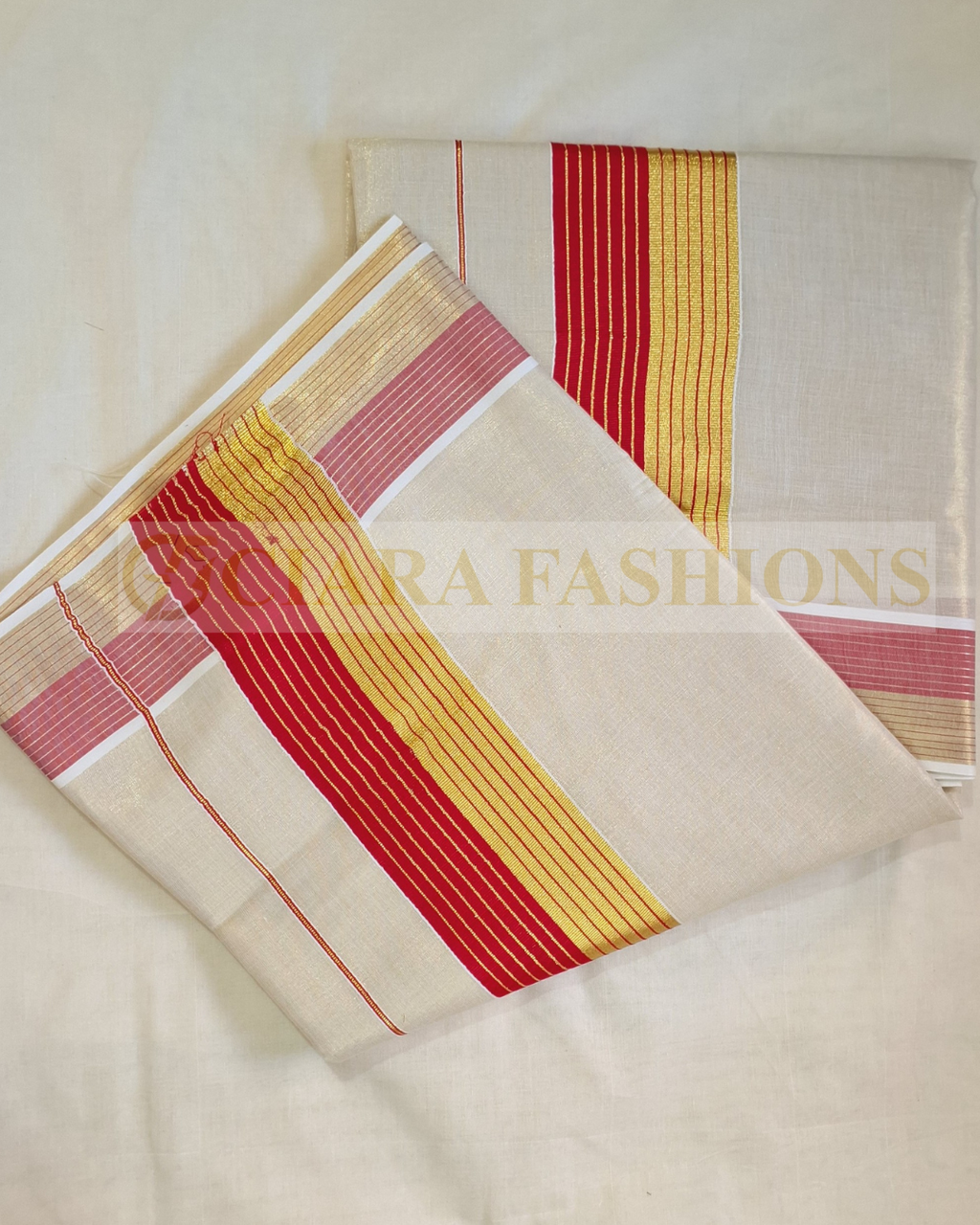 KERALA TISSUE SAREE WITH PREMIUM FANCY BORDER