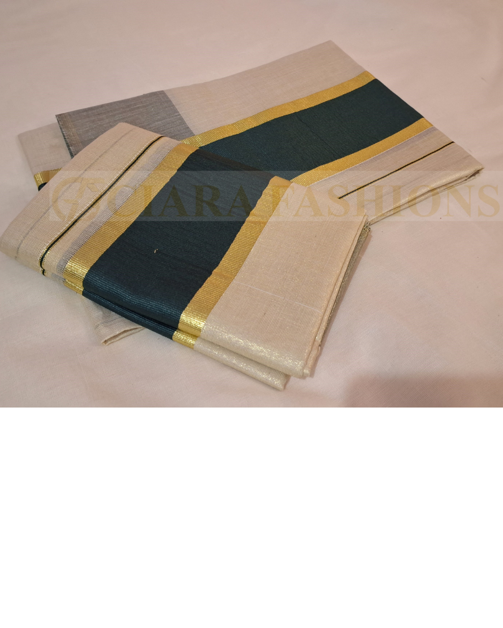 Kerala Tissue Single Set Mundu 2.8 Mtr